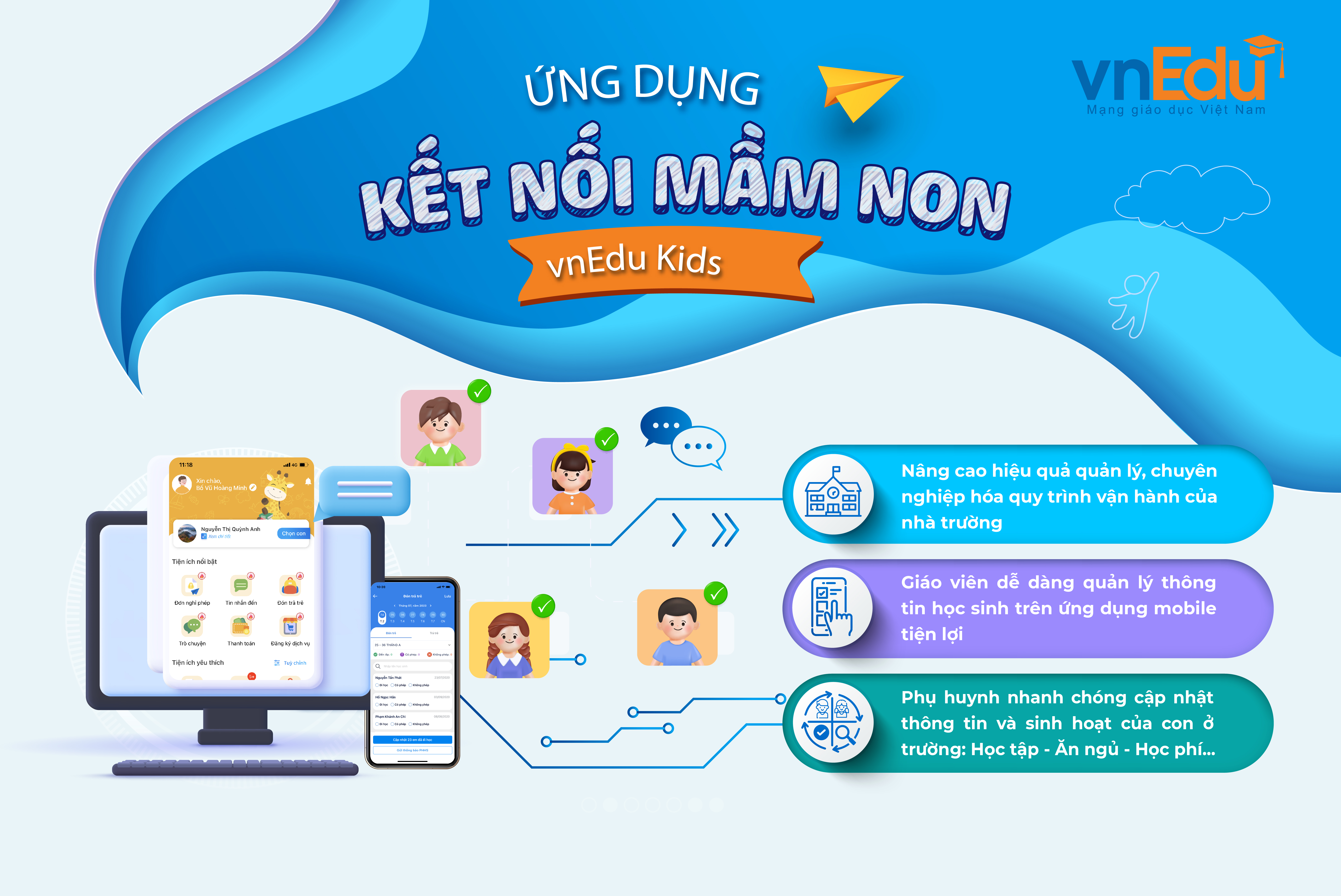 Ứng dụng kết nối mầm non (vnEdu Kids)